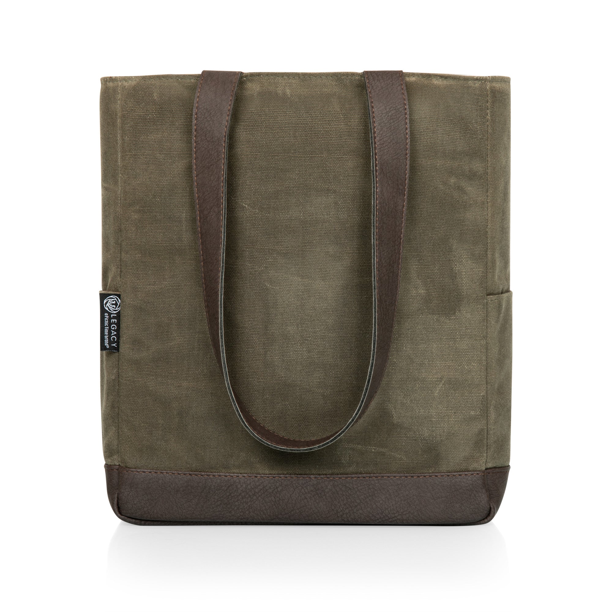 Khaki Green with Brown Accents