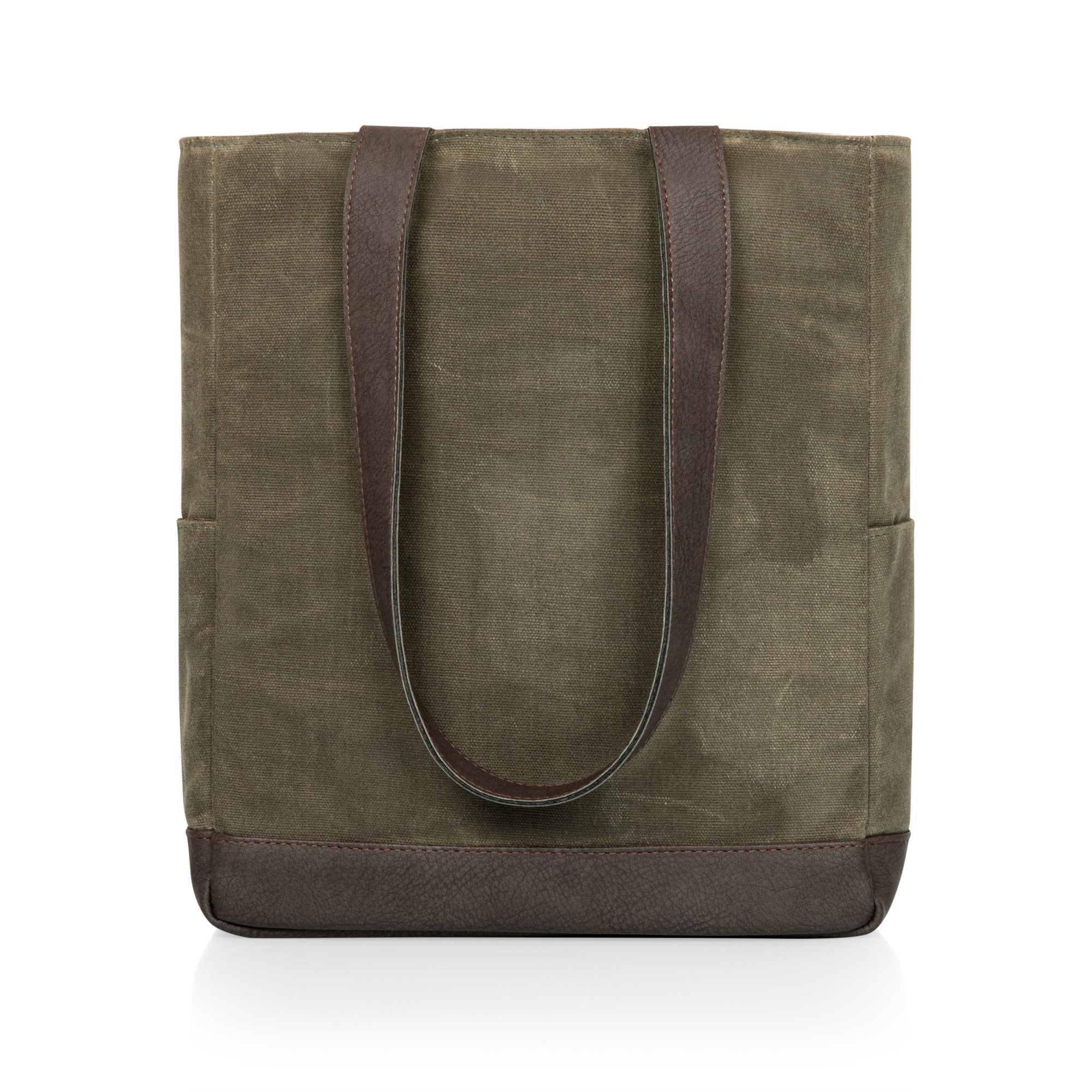 Khaki Green with Brown Accents