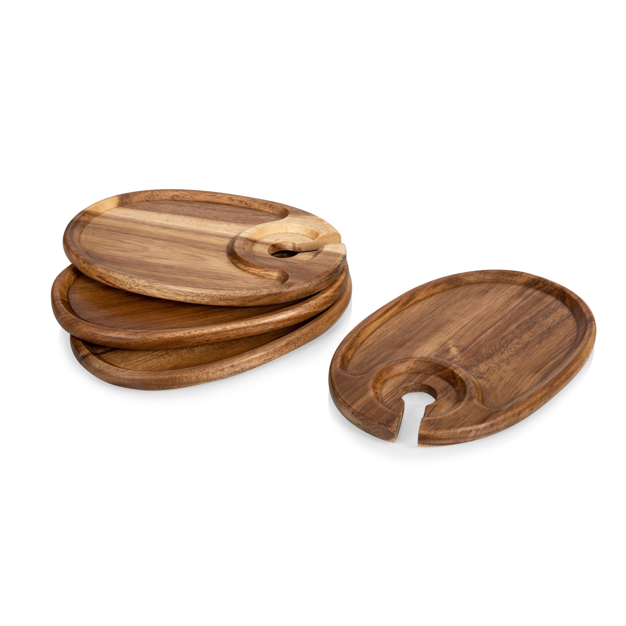 Wine Appetizer Plate Set Of 4-Picnic Time Family of Brands