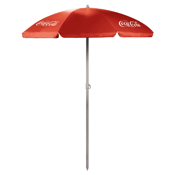 Coca-Cola Enjoy Coke - 5.5 Ft. Portable Beach Umbrella-Picnic Time Family of Brands