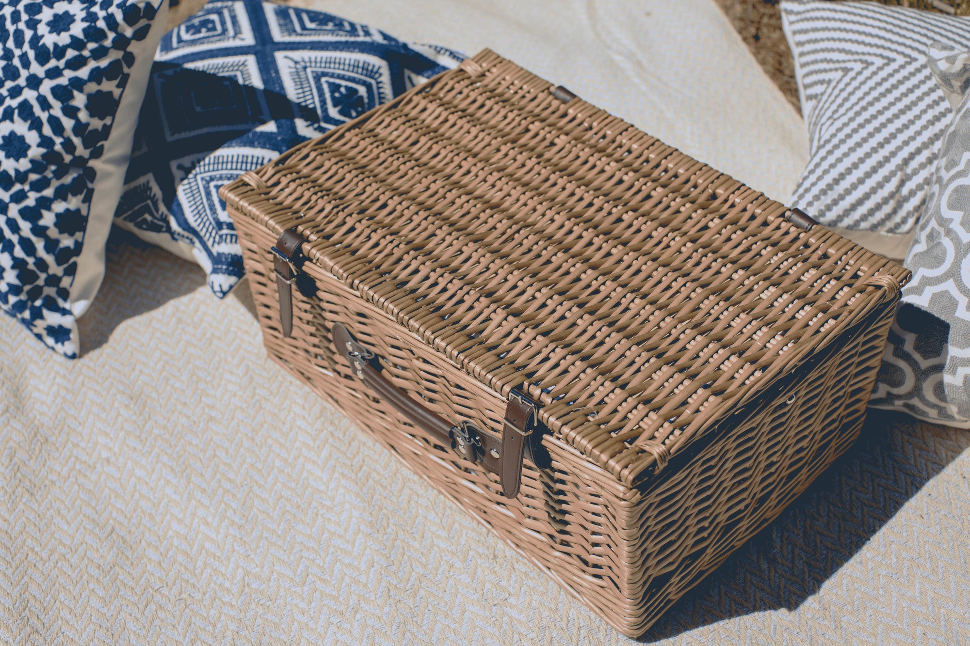 Navy Blue & White Stripe