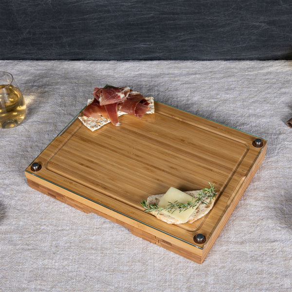 Concerto Glass Top Cheese Cutting Board & Tools Set-Picnic Time Family of Brands
