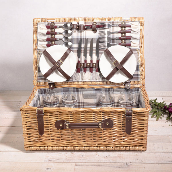 Navy Blue & Burgundy Plaid Pattern