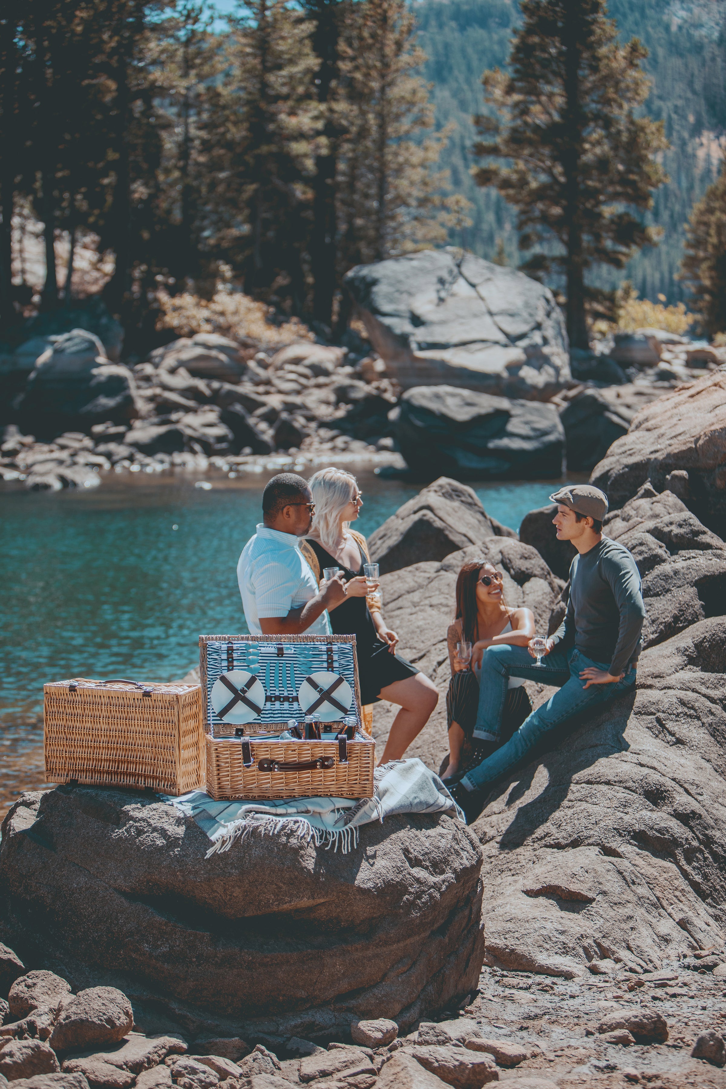 Belmont Picnic Basket-Picnic Time Family of Brands