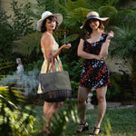 Coronado Canvas and Willow Basket Tote-Picnic Time Family of Brands