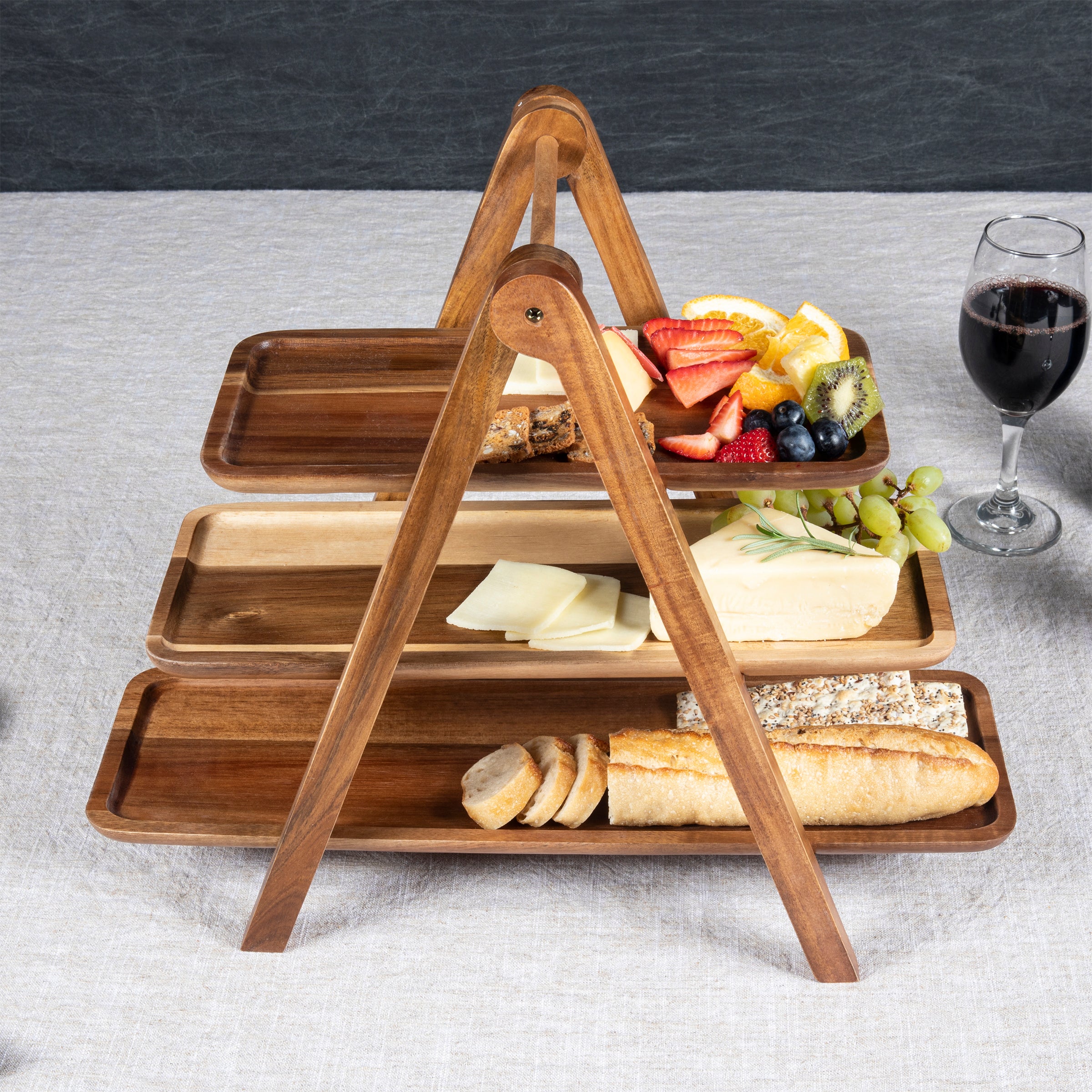Serving Ladder 3 Tiered Serving Station-Picnic Time Family of Brands