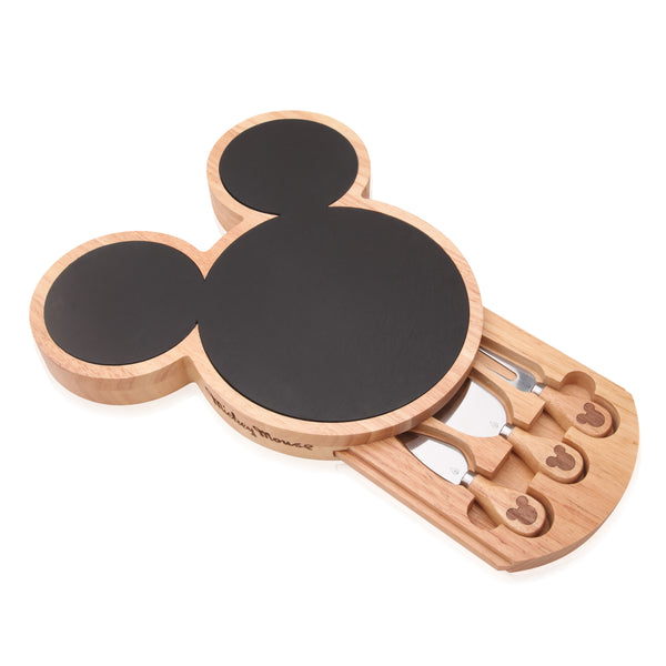 Mickey Mouse - Mickey Mouse Slate Cheese Board with Cheese Knife Set-Picnic Time Family of Brands