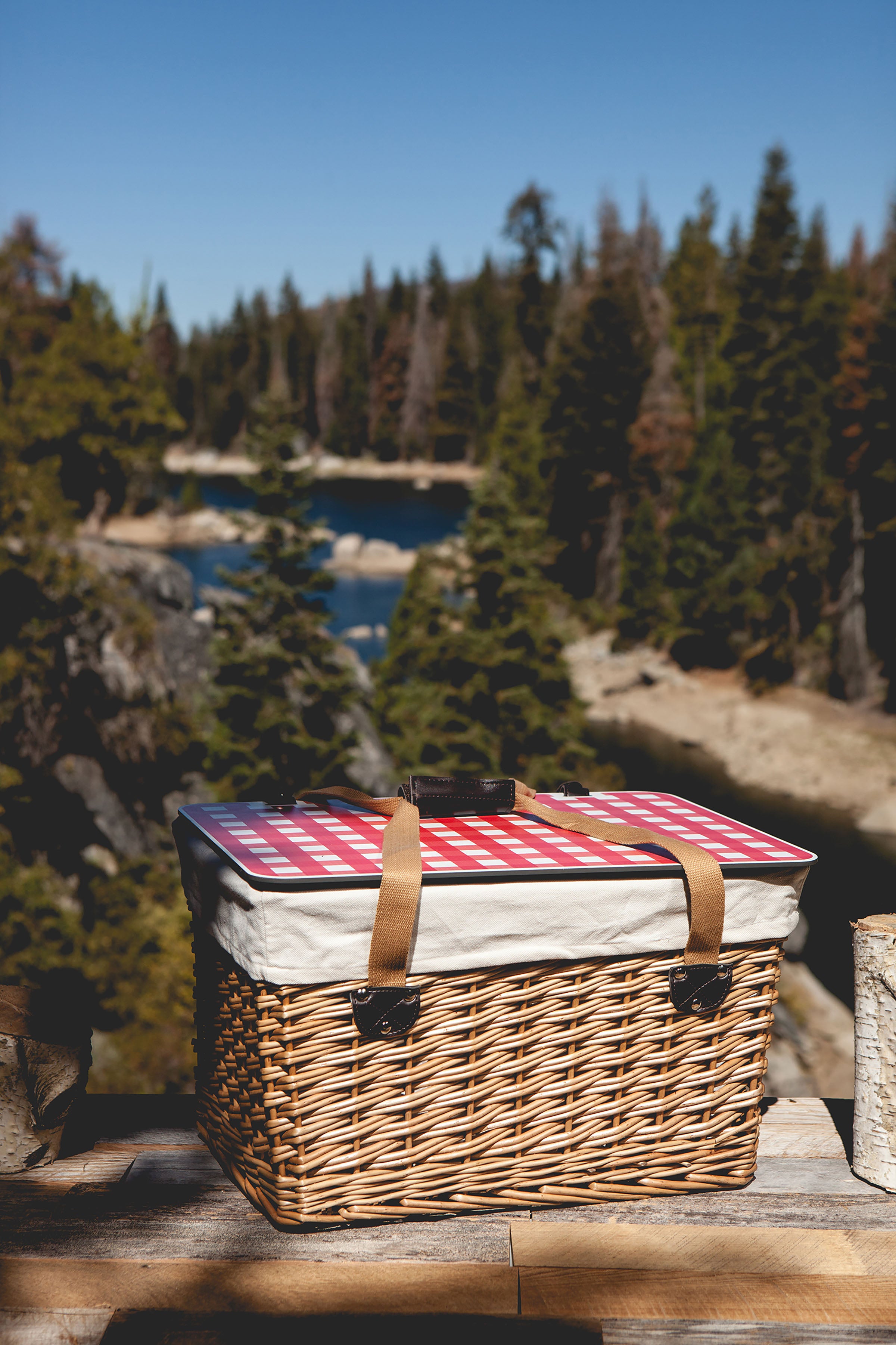 Canasta Grande Wicker Basket-Picnic Time Family of Brands