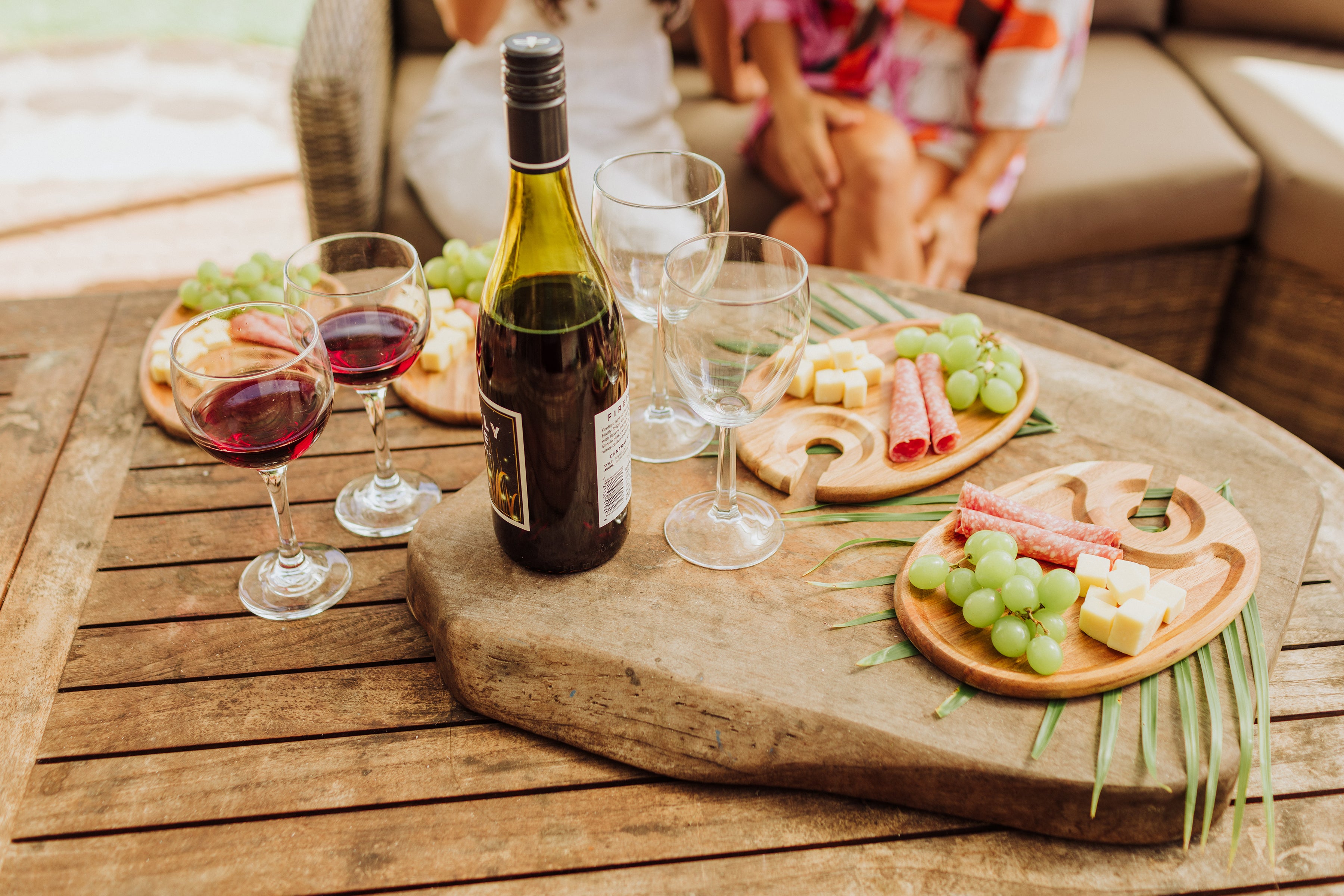 Wine Appetizer Plate Set Of 4-Picnic Time Family of Brands