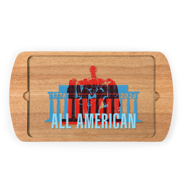 America250 - Billboard Glass Top Serving Tray-Picnic Time Family of Brands