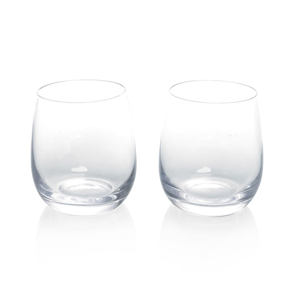 Set of 2 Stemless Wine Glasses-Picnic Time Family of Brands