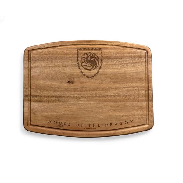 House of the Dragon - Ovale Acacia Cutting Board-Picnic Time Family of Brands