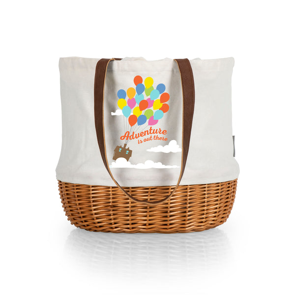 UP - Coronado Canvas and Willow Basket Tote-Picnic Time Family of Brands