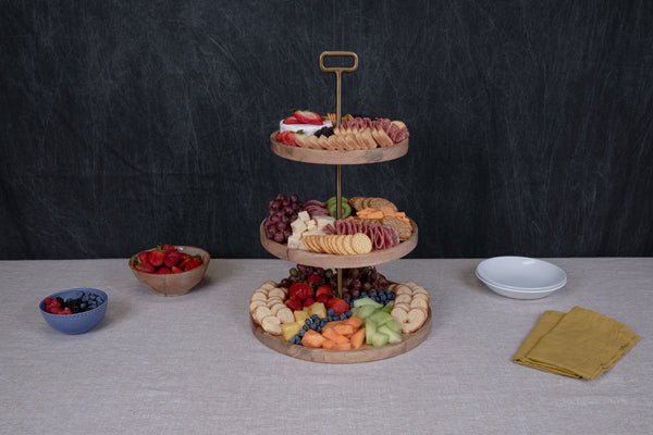 Tapas 3 Tier Serving Tray-Picnic Time Family of Brands