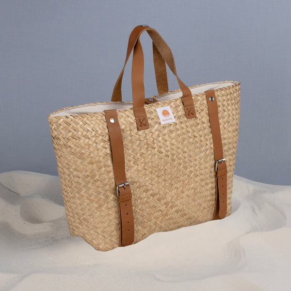 Hermosa Woven Beach Cooler Bag-Picnic Time Family of Brands