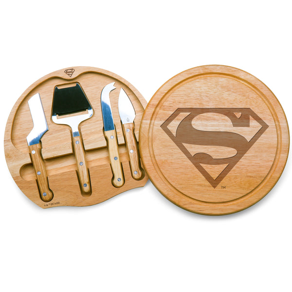 Superman - Circo Cheese Cutting Board & Tools Set-Picnic Time Family of Brands