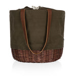Coronado Canvas and Willow Basket Tote-Picnic Time Family of Brands