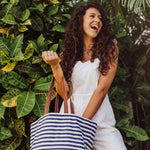 Coronado Canvas and Willow Basket Tote-Picnic Time Family of Brands